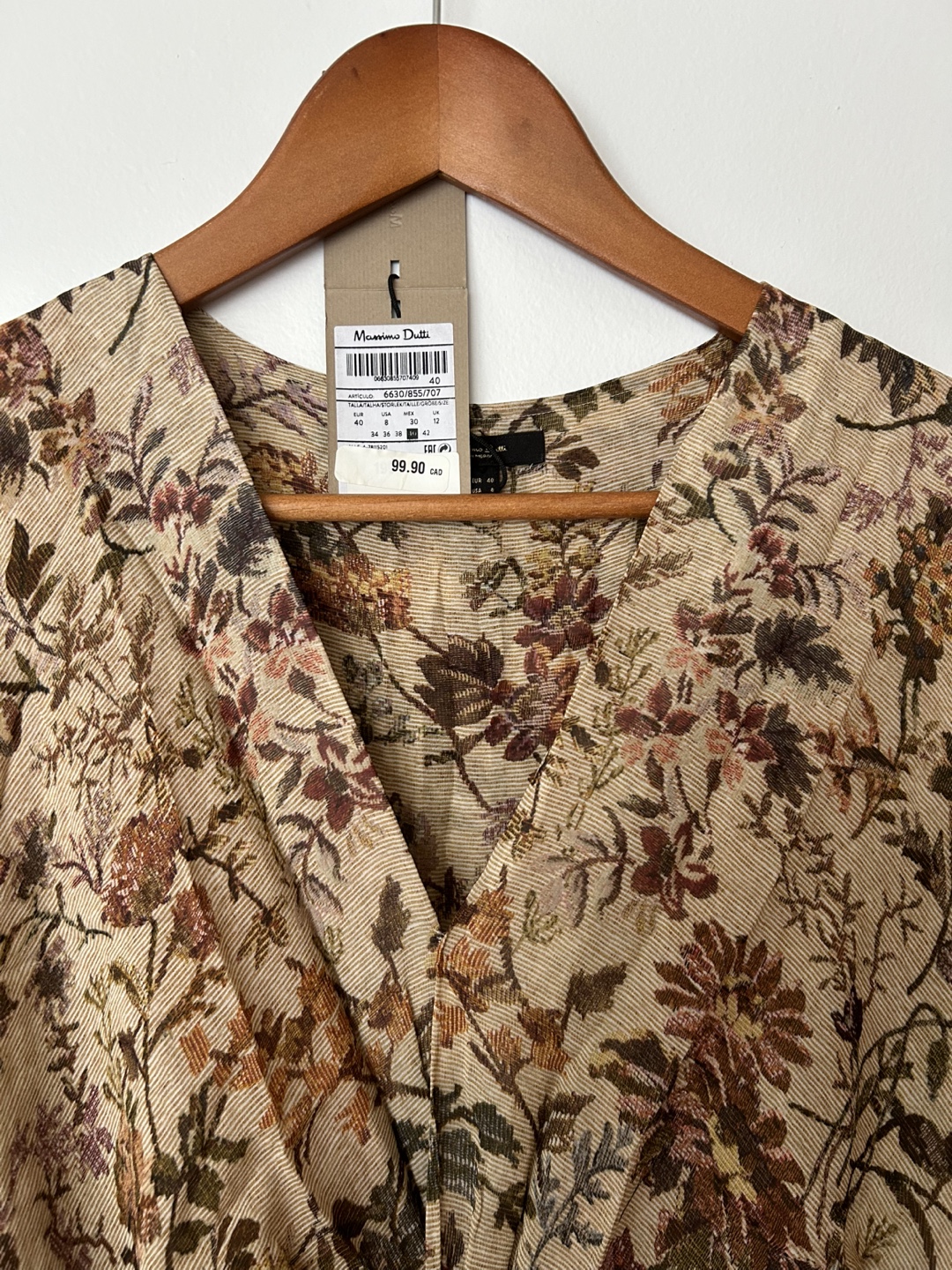 Massimo Dutti Floral Midi Dress BNWT - photo 2