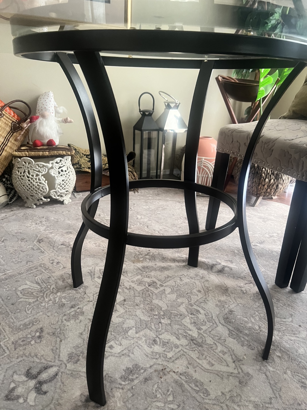 Glass top dining table - photo 2