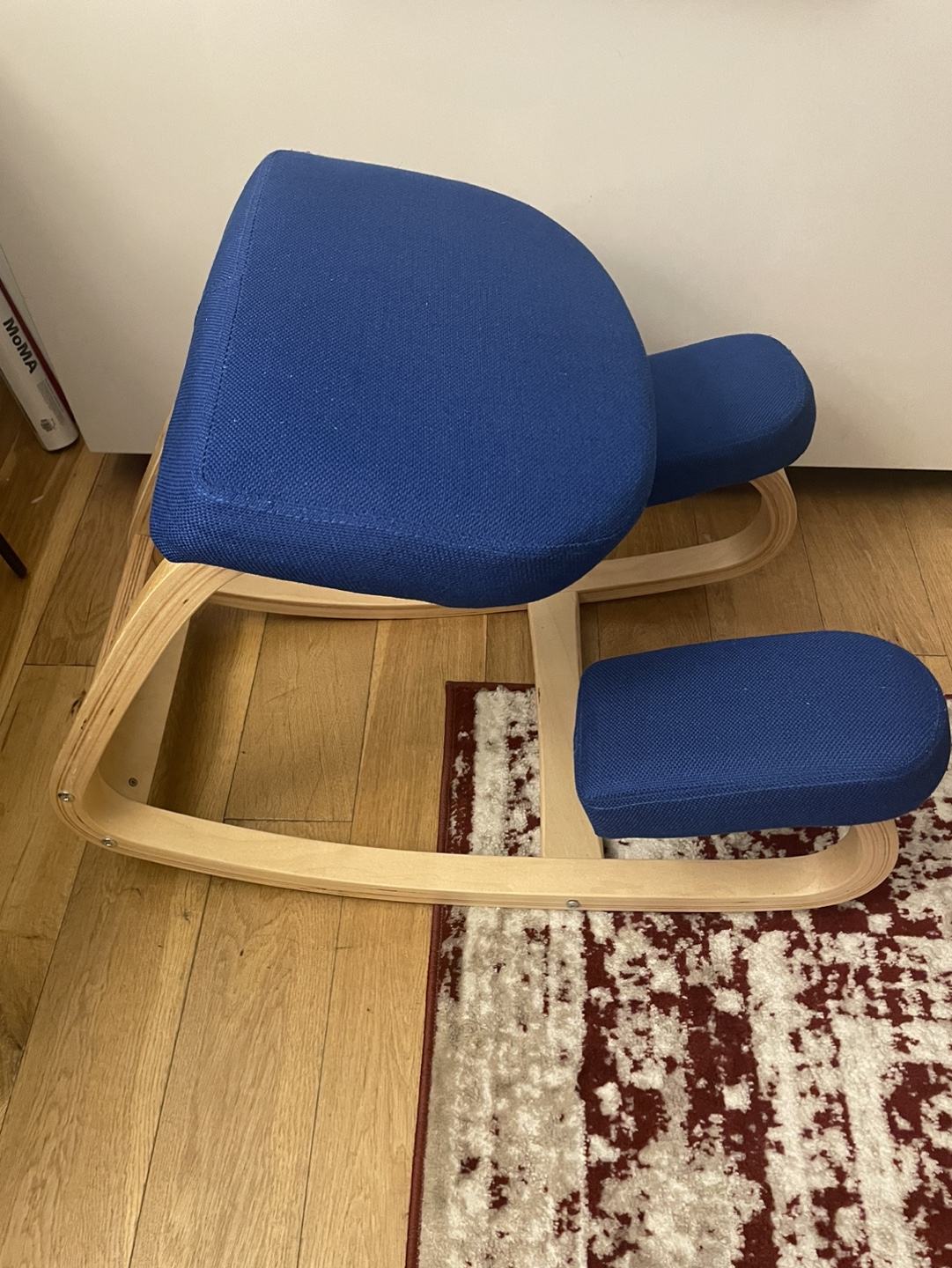 Kneeling Chair - Ergonomic Office Chair - Blue Fabric