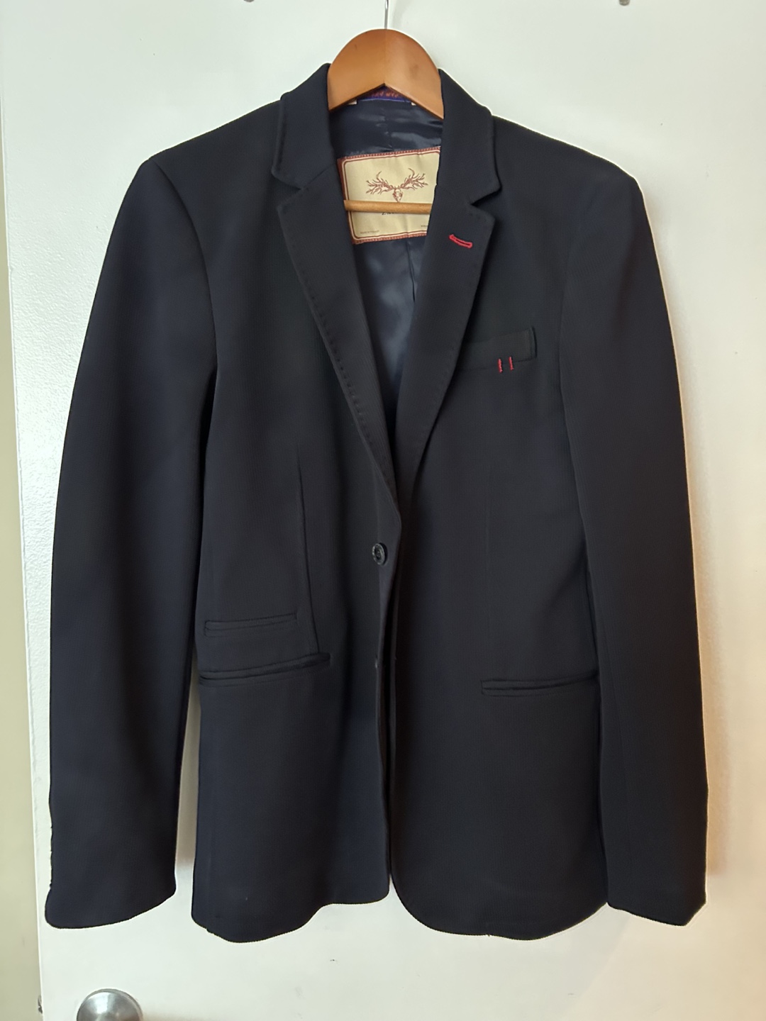 Zara Men's Blue Blazer, Size 40