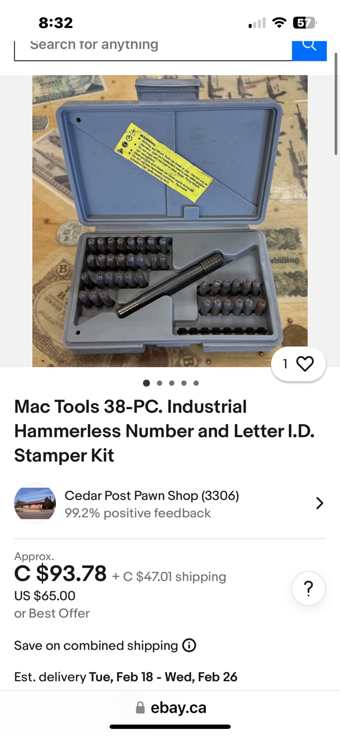Mac Tools 38-Piece Industrial  I.D. Stamper Kit - photo 3