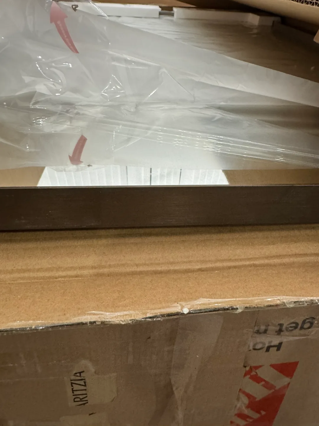 Brand new Tempered Glass Framed Mirror image indicator(3)