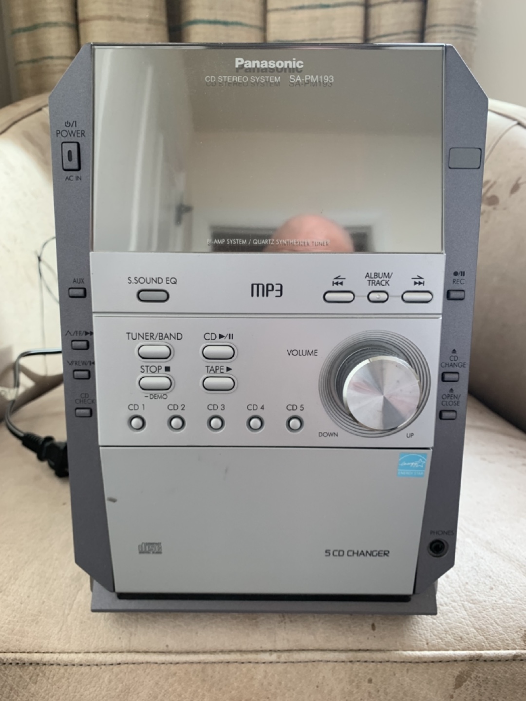 Panasonic SA-PM193 5-Disc CD Changer Stereo System