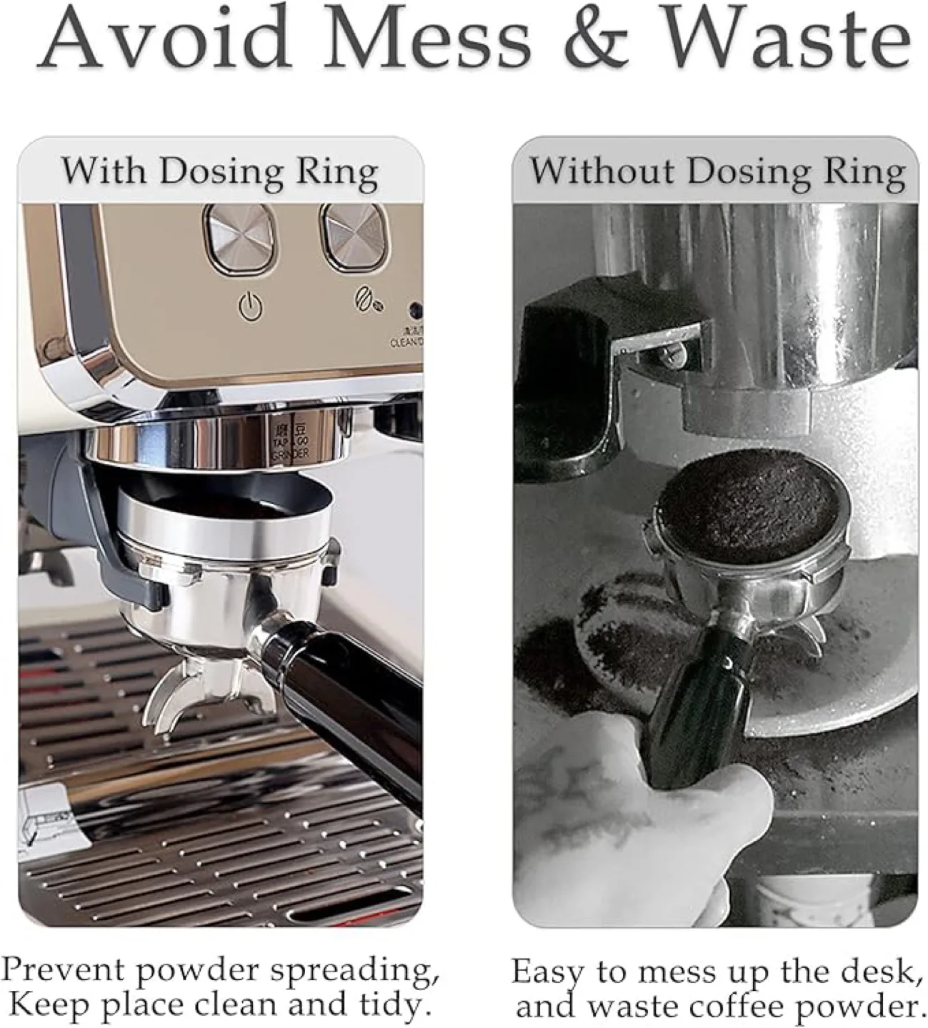 ‼️SALE ‼️51mm Espresso Magnetic Dosing Ring Funnel image indicator(8)