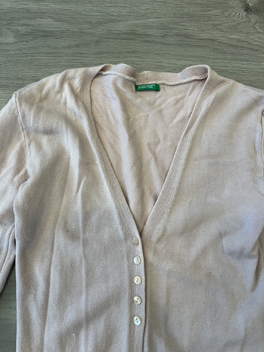Pink Benetton Cardigan Sweater Small - photo 2