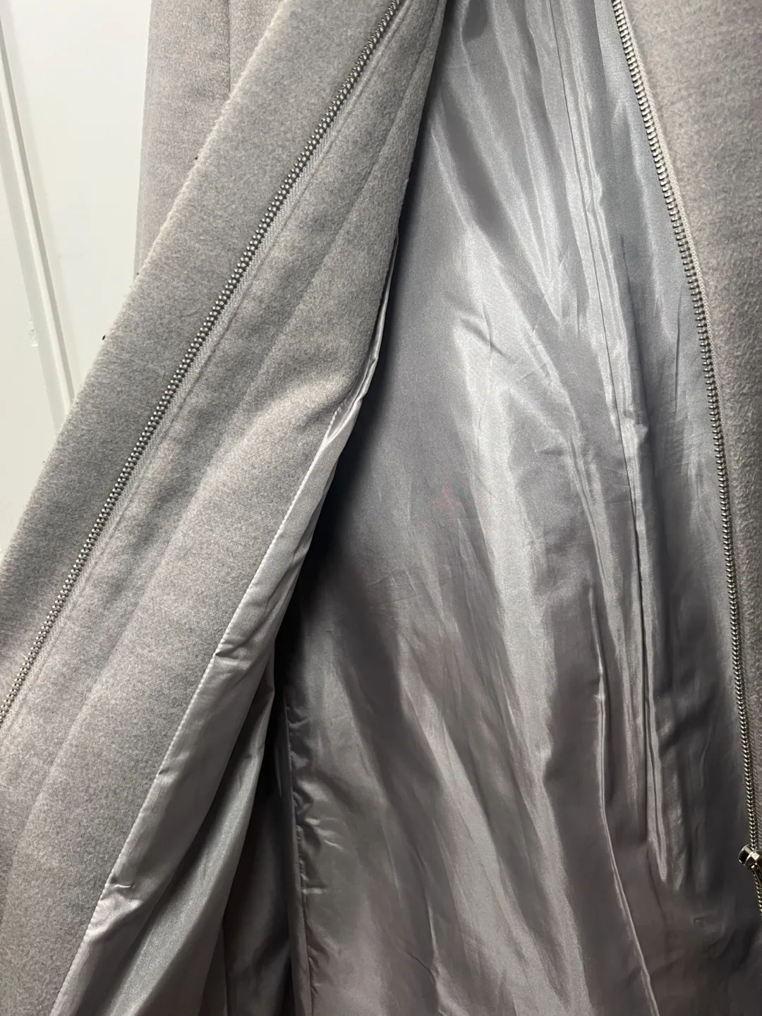 ASOS Grey Hooded Peacoat Size 10 image indicator(2)