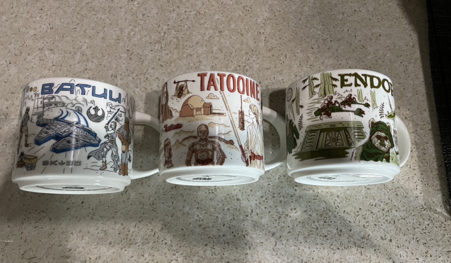 Starbucks Star Wars Mug Set - Batuu, Tatooine, Endor