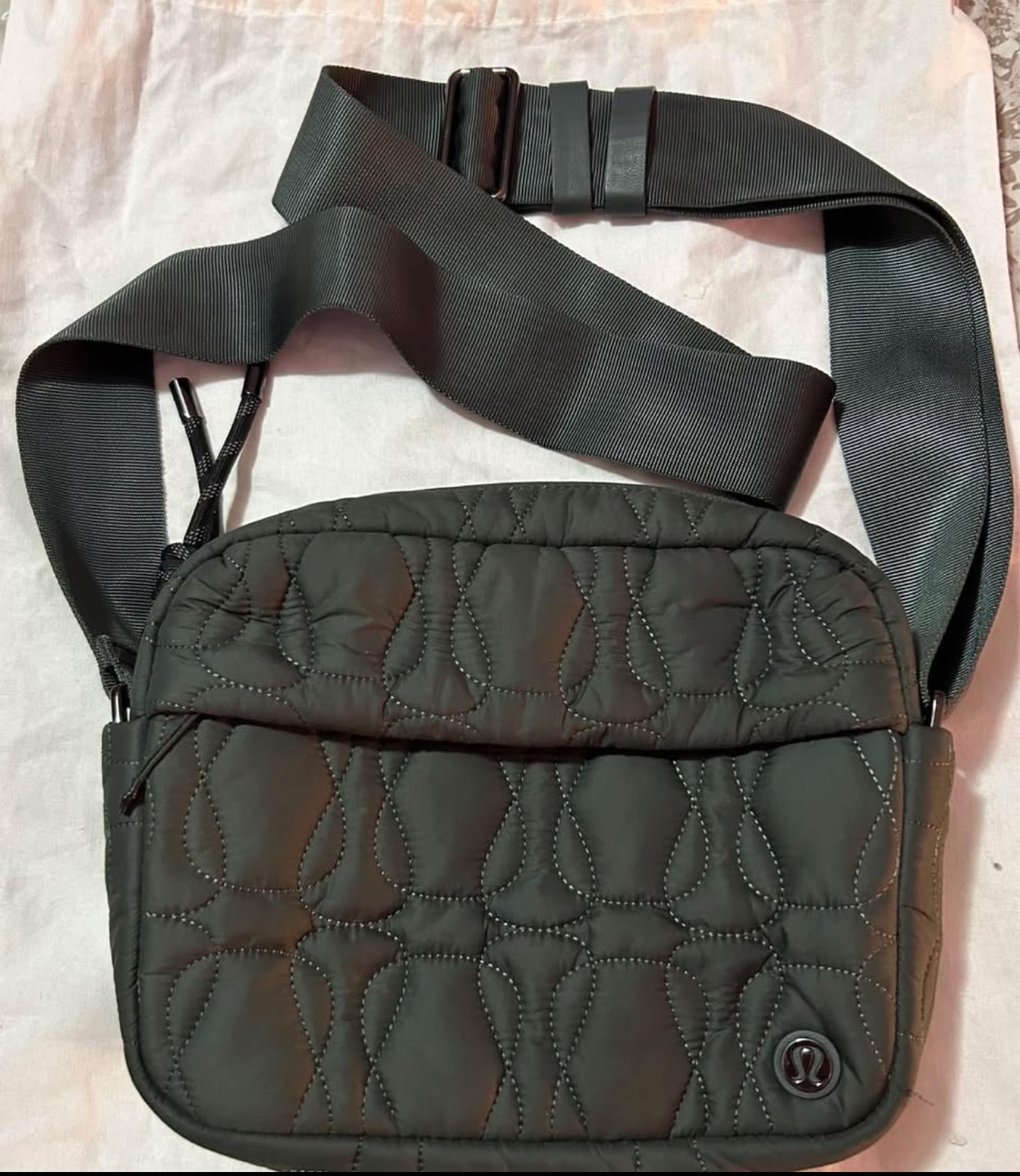 Lululemon Quilted Crossbody Bag - Dark Green