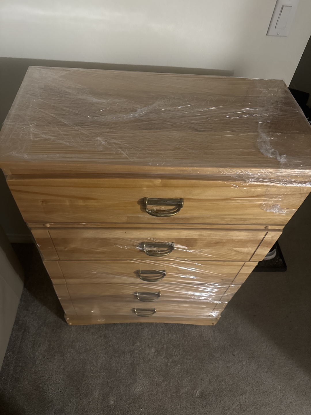 Five-Drawer Wooden Chest of Drawers - photo 2