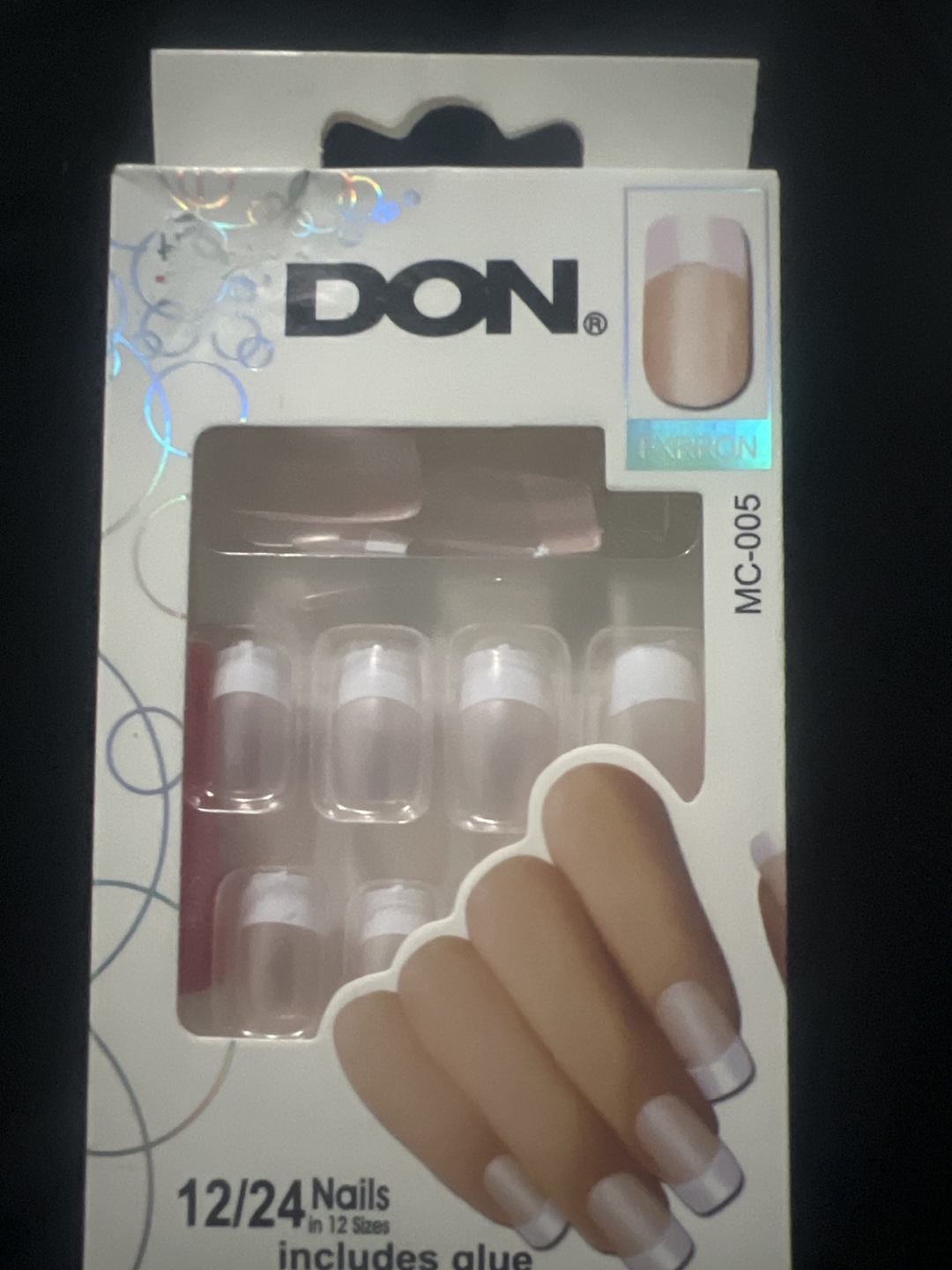 DON Fashion French Tip Press-On Nails MC-005