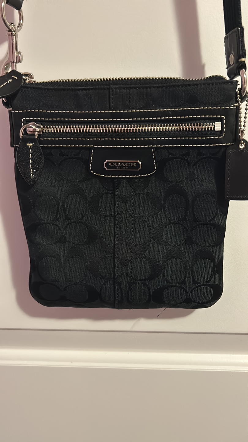 Coach Black Signature Crossbody Bag