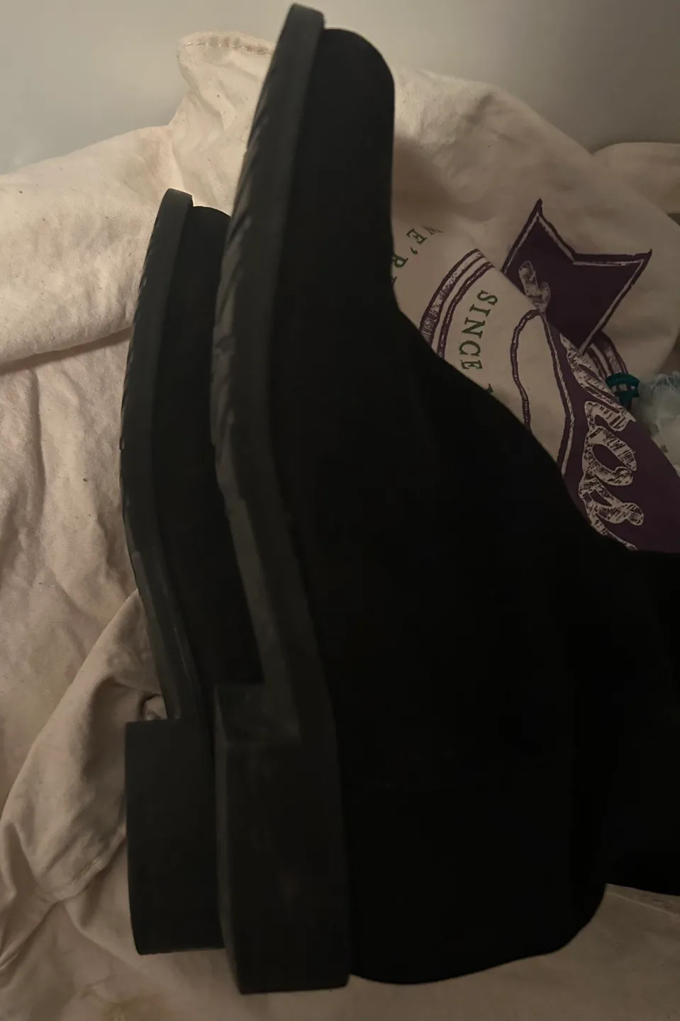 Stuart Weitzman Black Over-the-Knee Suede Boots - Size 6 image indicator(6)