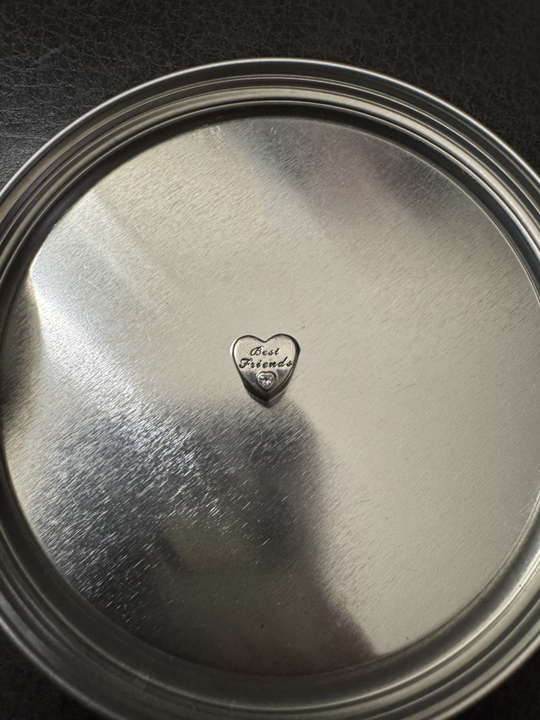 Authentic Pandora Friendship Heart, Clear CZ S925 ALE stamp