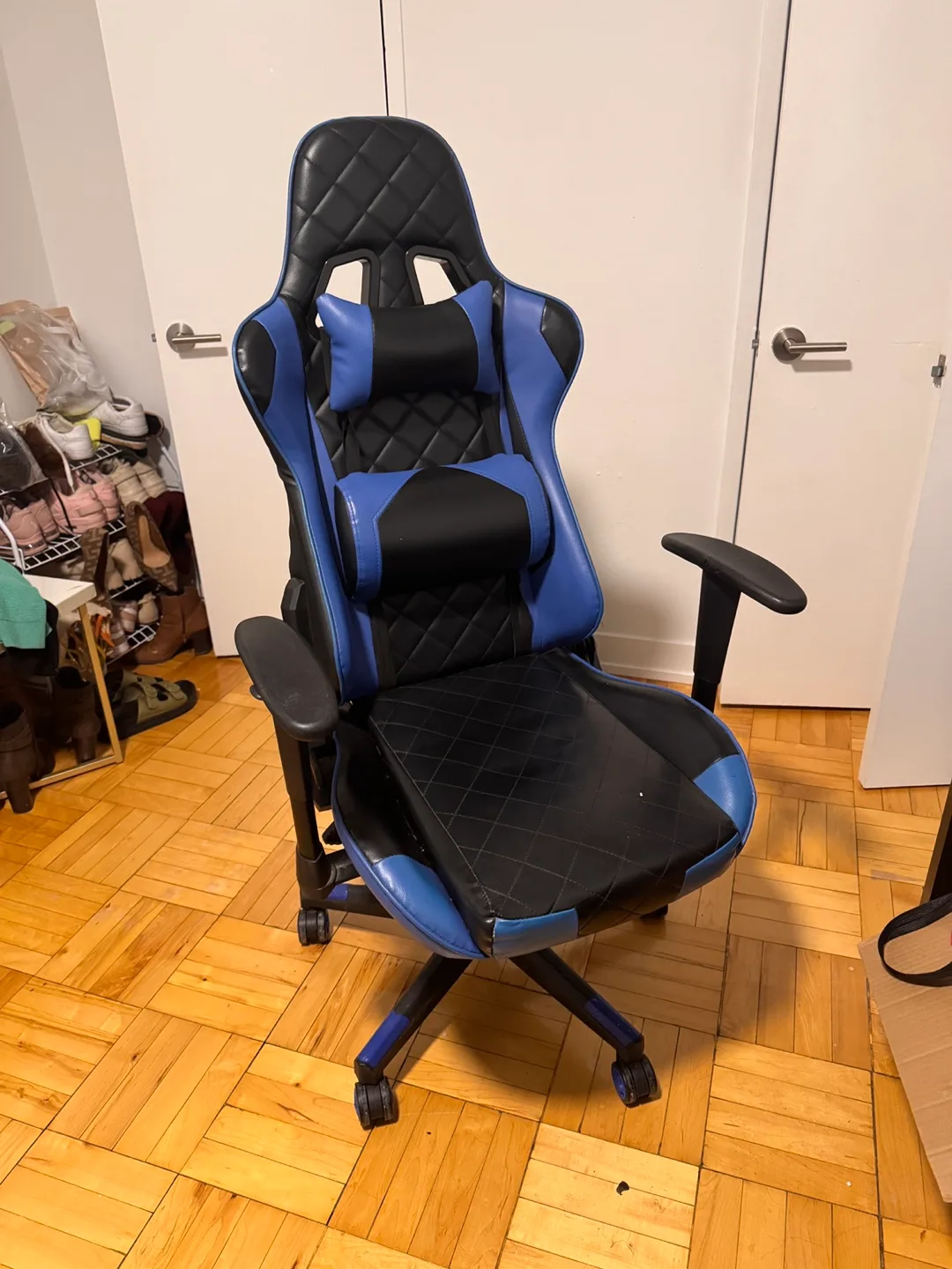 Blue and Black Gaming Chair image indicator(2)