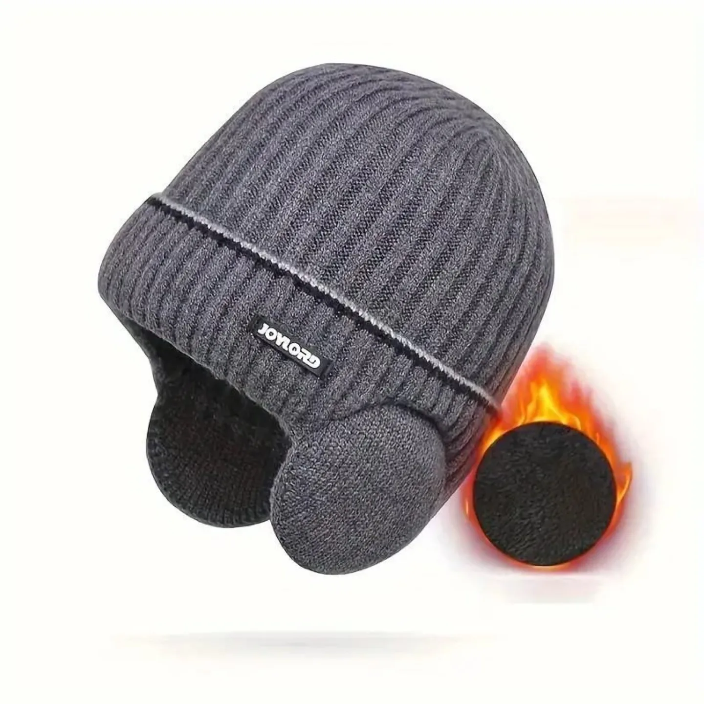 Winter Knitted Hat with Ear Flaps image indicator(4)