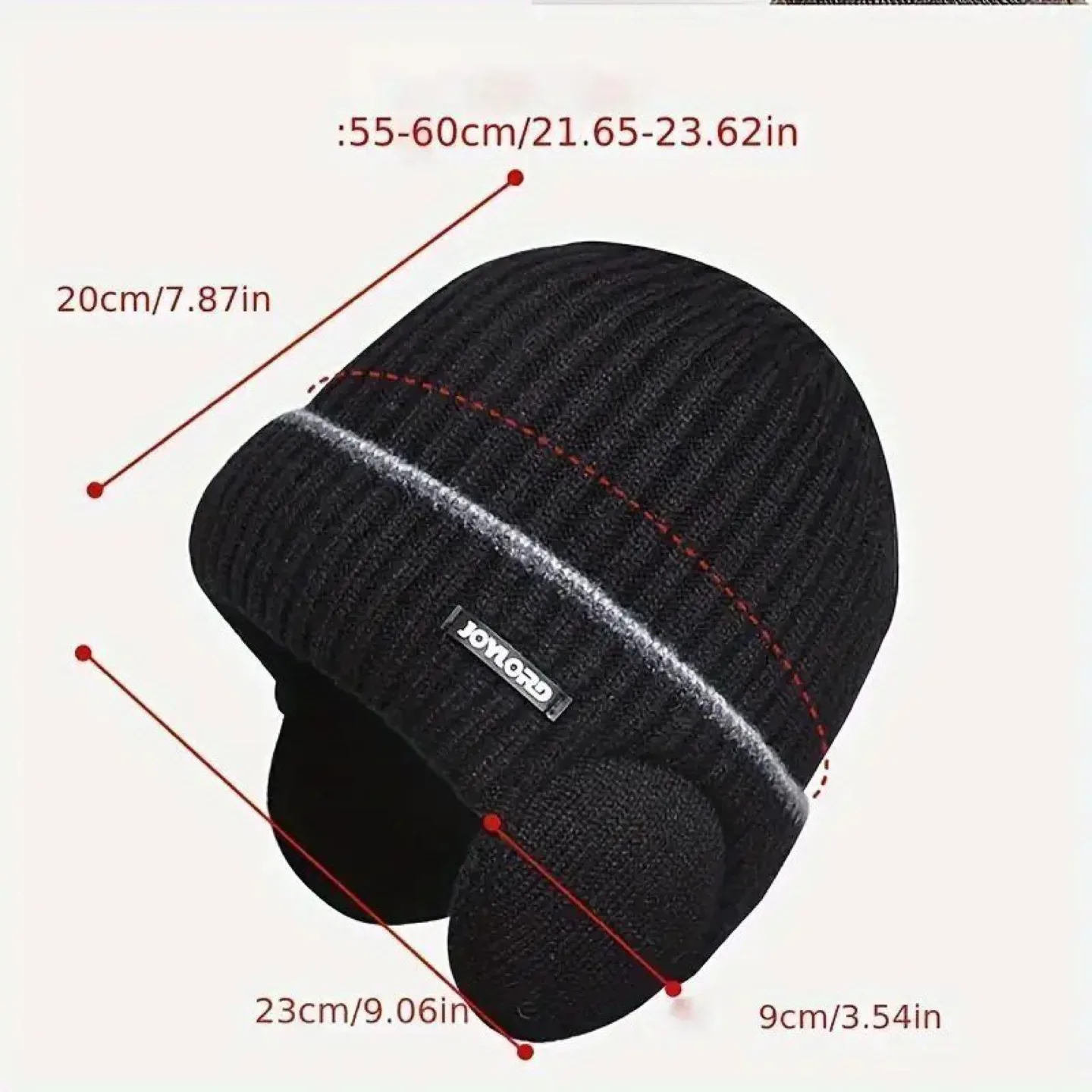 Winter Knitted Hat with Ear Flaps image indicator(5)