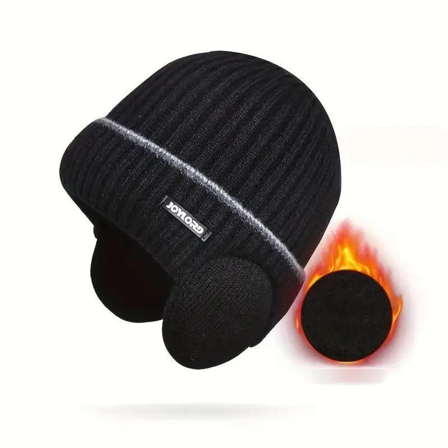 Winter Knitted Hat with Ear Flaps image indicator(3)