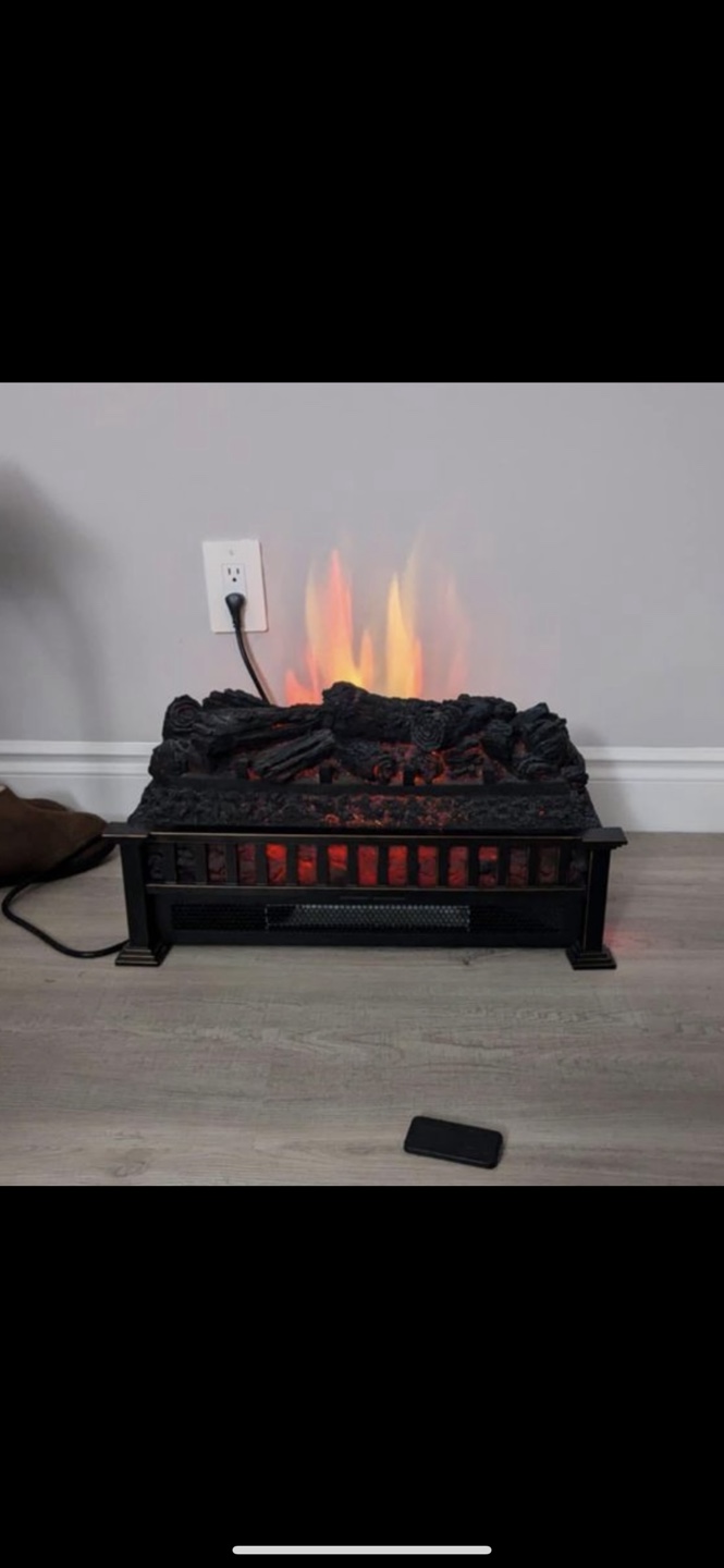 Prokonian Electric Fireplace Log Set with Remote