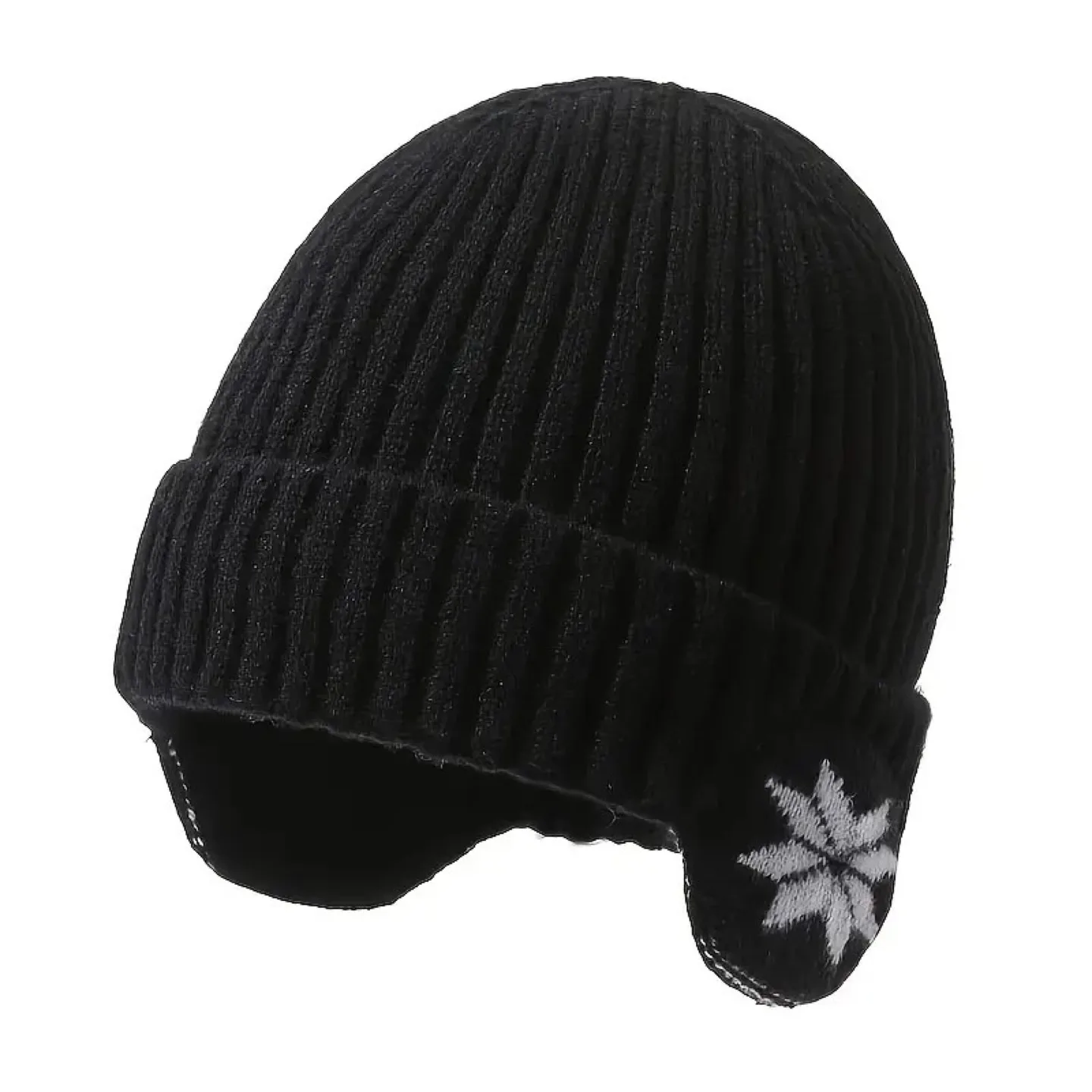 Winter Knitted Beanie with Ear Flaps - Multiple Colours image indicator(5)