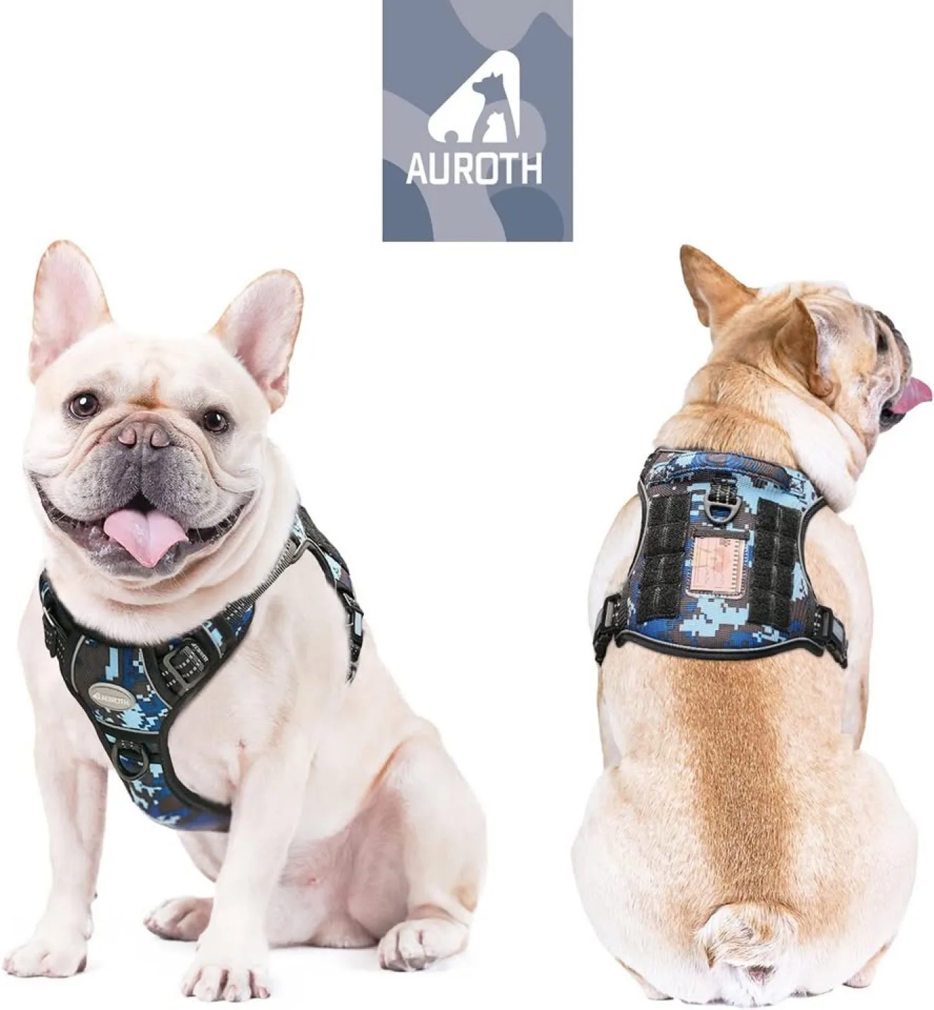 Auroth Tactical Dog Harness - Blue Camo, Medium image indicator(3)
