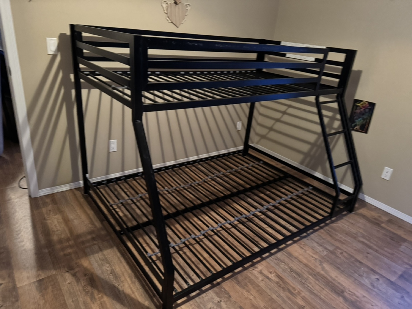 Black Metal Bunk Bed Frame - photo 2