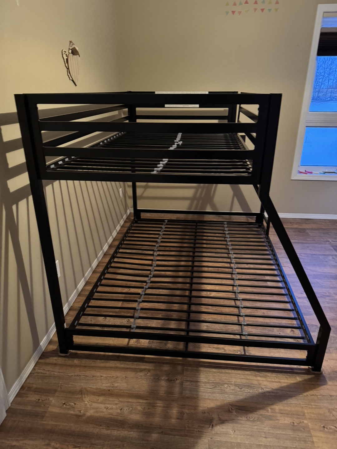 Black Metal Bunk Bed Frame - photo 3