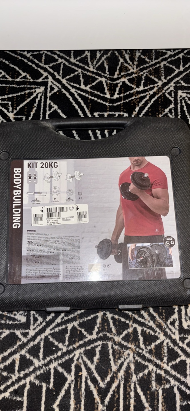 30kg Dumbbell Weight Set with Case