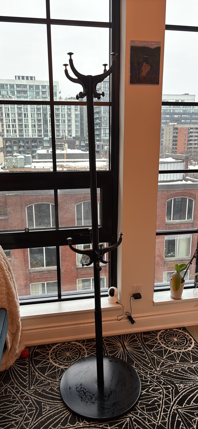 Black Freestanding Coat Rack