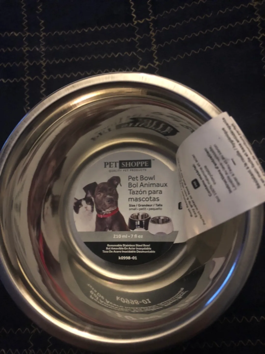 Pet Shoppe Stainless Steel Pet Bowl image indicator(2)