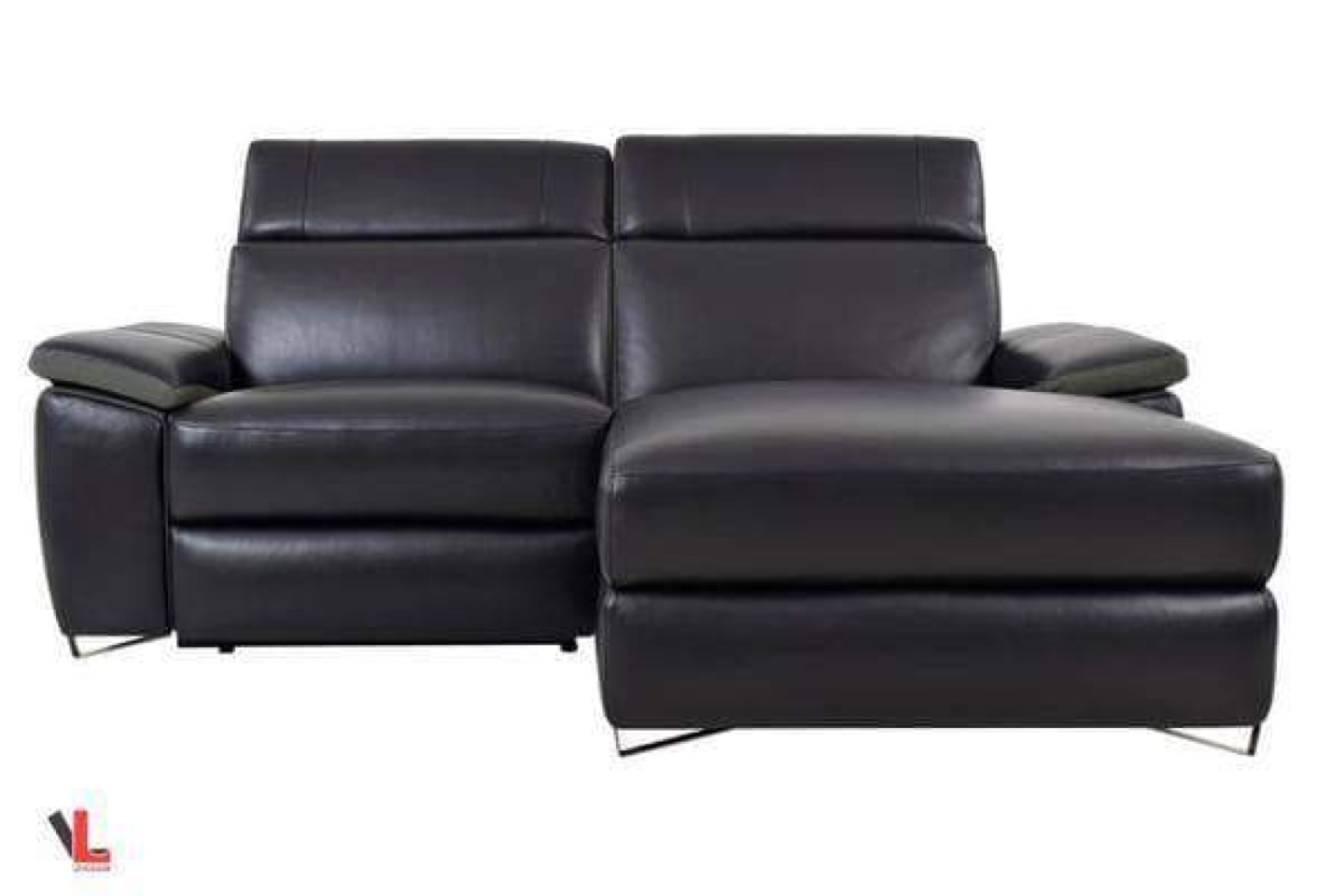 Reclining Leather Chaise Lounge - photo 5
