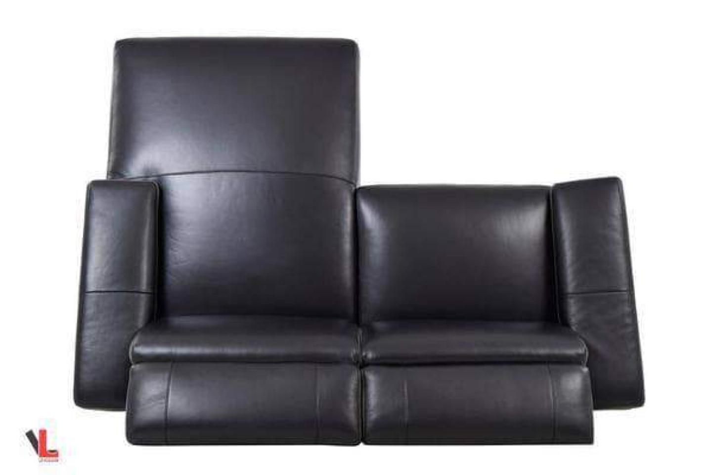 Reclining Leather Chaise Lounge - photo 4