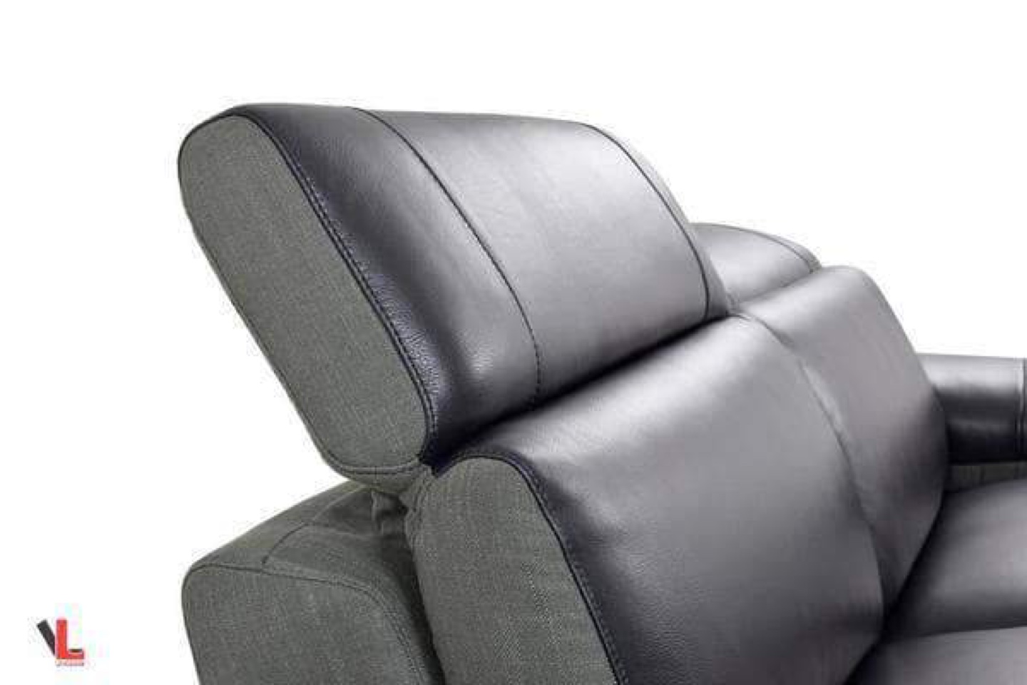 Reclining Leather Chaise Lounge - photo 3