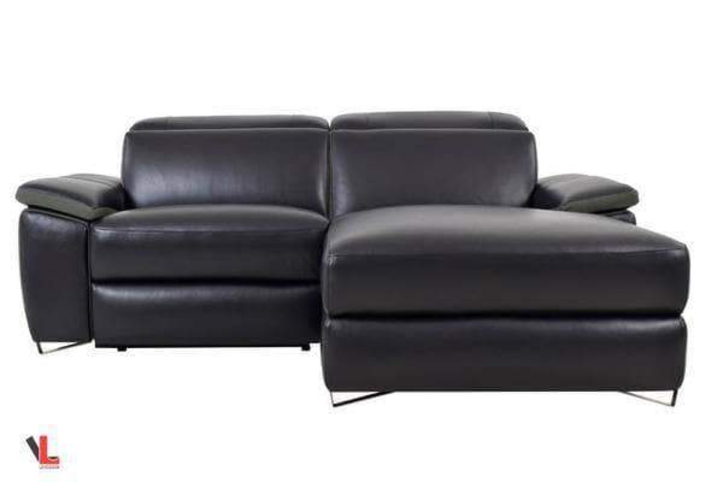 Reclining Leather Chaise Lounge