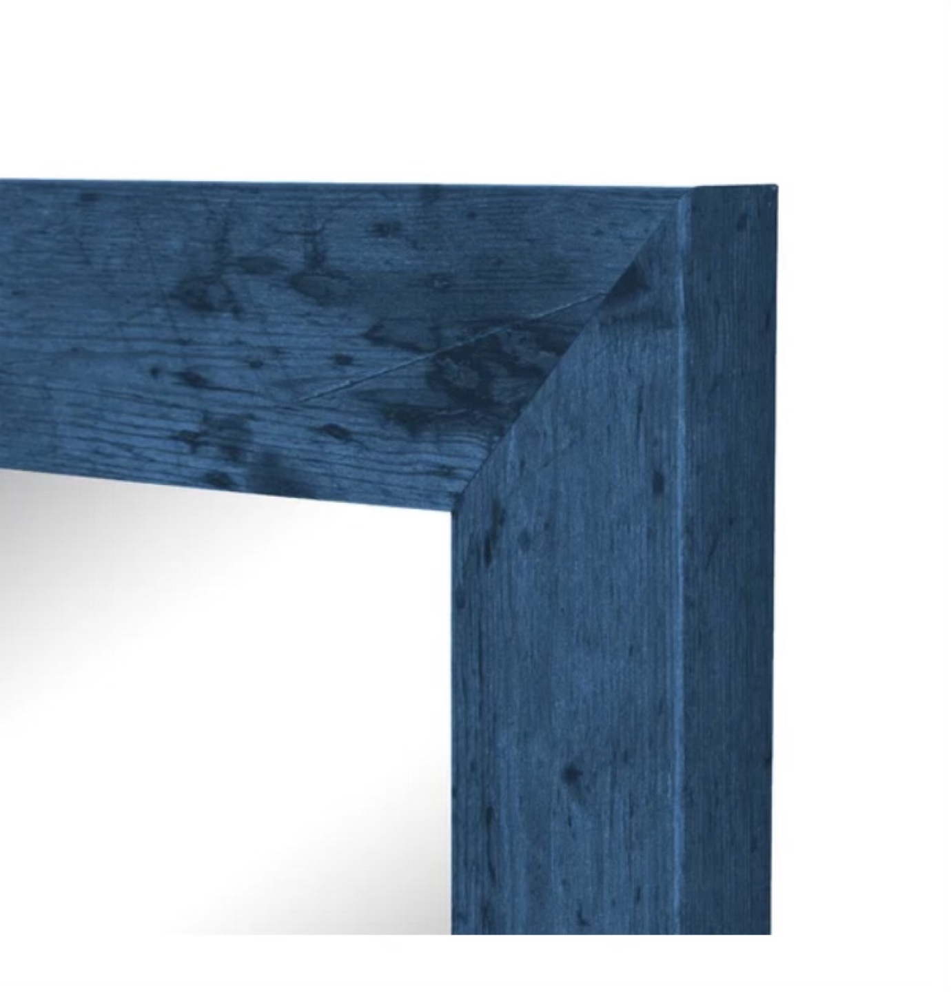 Full Length Mirror with Dark Blue Wooden Frame - photo 2