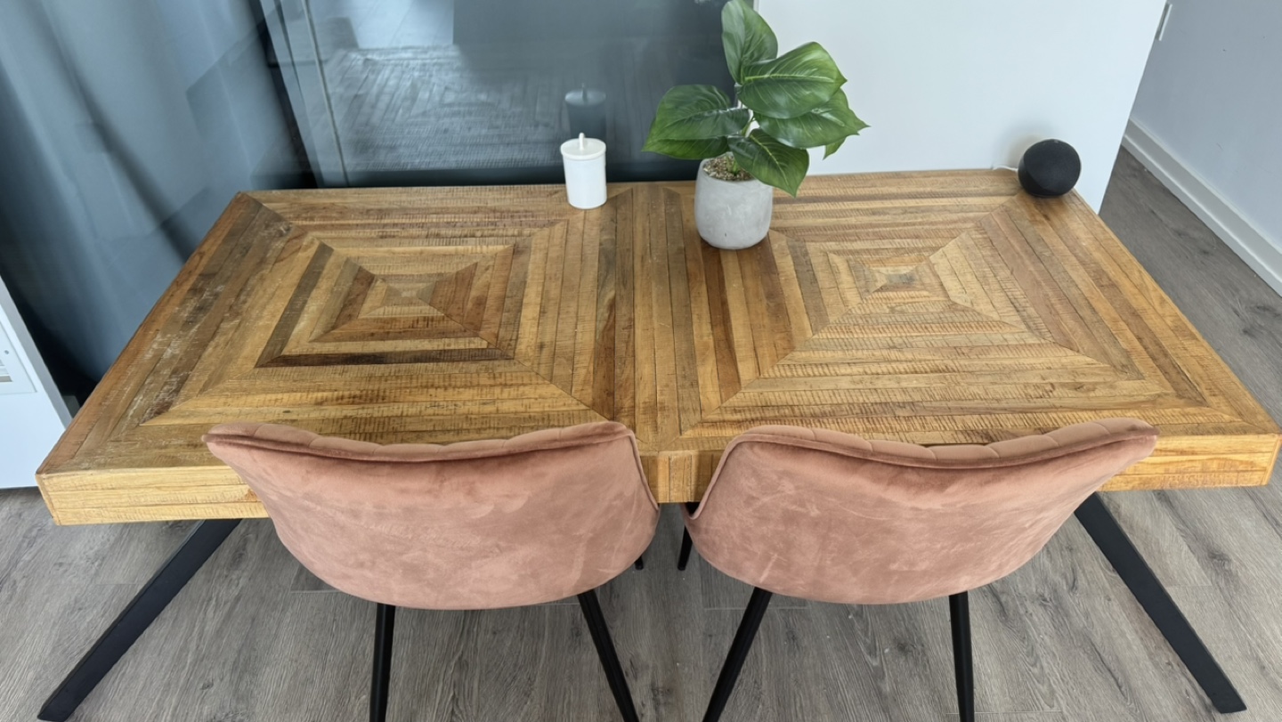 Structube Zak Dining Table (120)  and Two Chairs (120=240 - photo 2