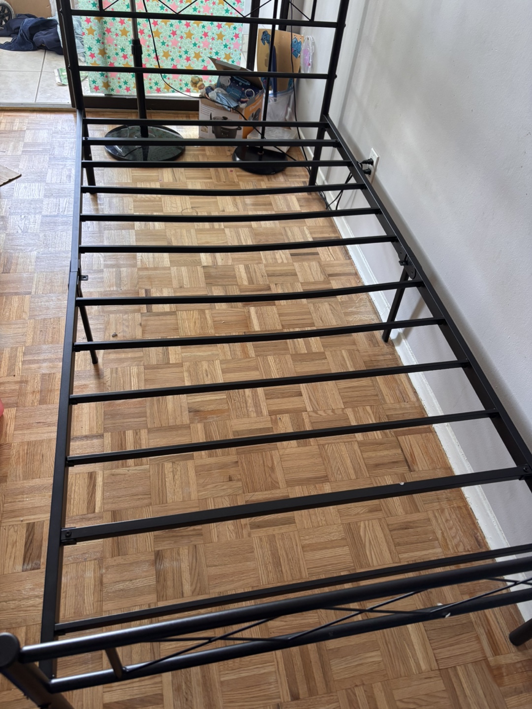 Twin Size Black Metal Bed Frame - photo 3