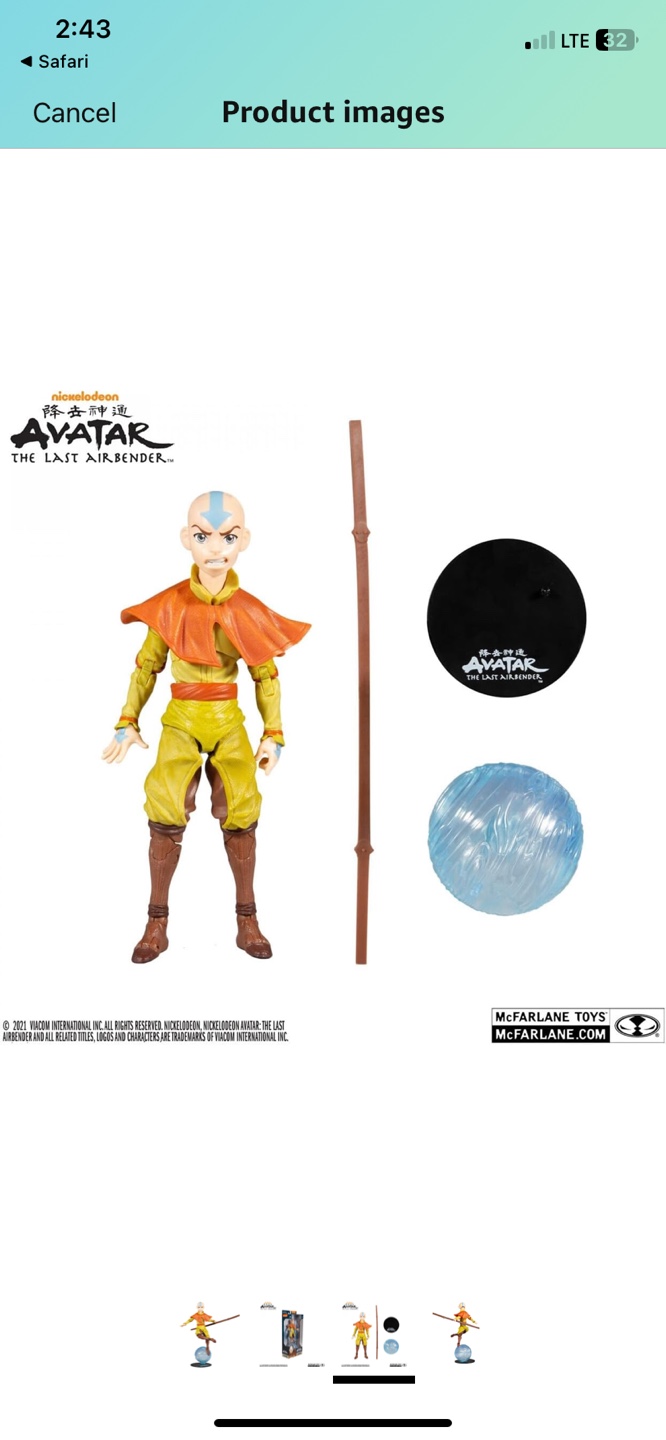 McFarlane Toys Avatar The Last Airbender Aang 7" Action Figure - photo 5