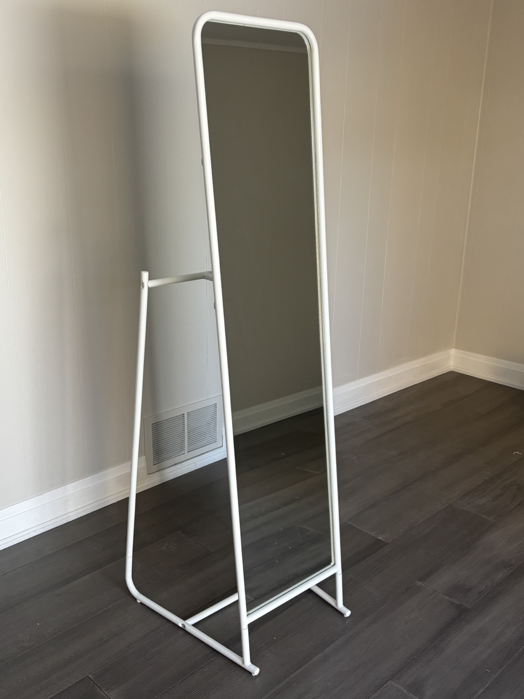 IKEA- White Full-Length Freestanding Mirror with Clothes Rack - photo 5