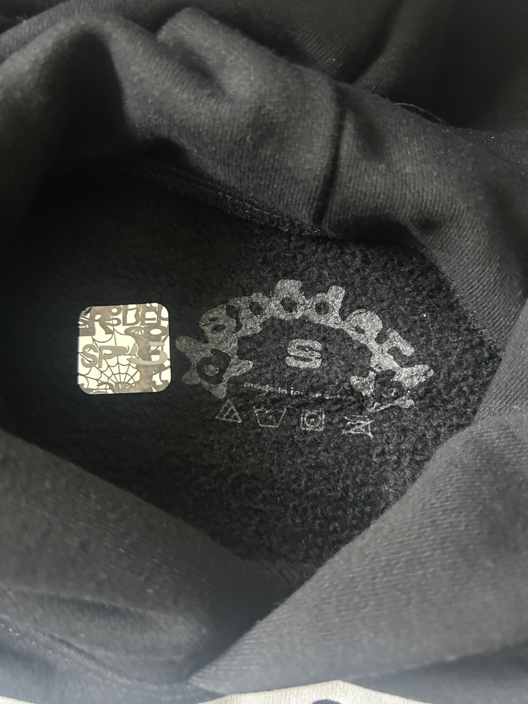 Sp5der OG Web Hoodie 'Black' - photo 2