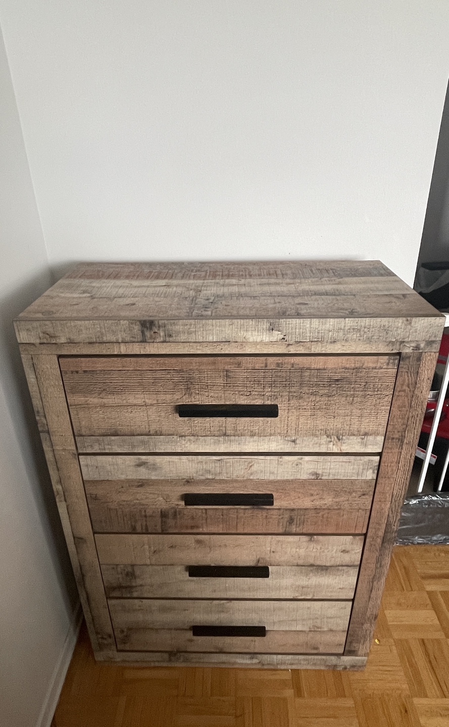 4-Drawer Chest of Drawers - Rustic Farmhouse Style - photo 2