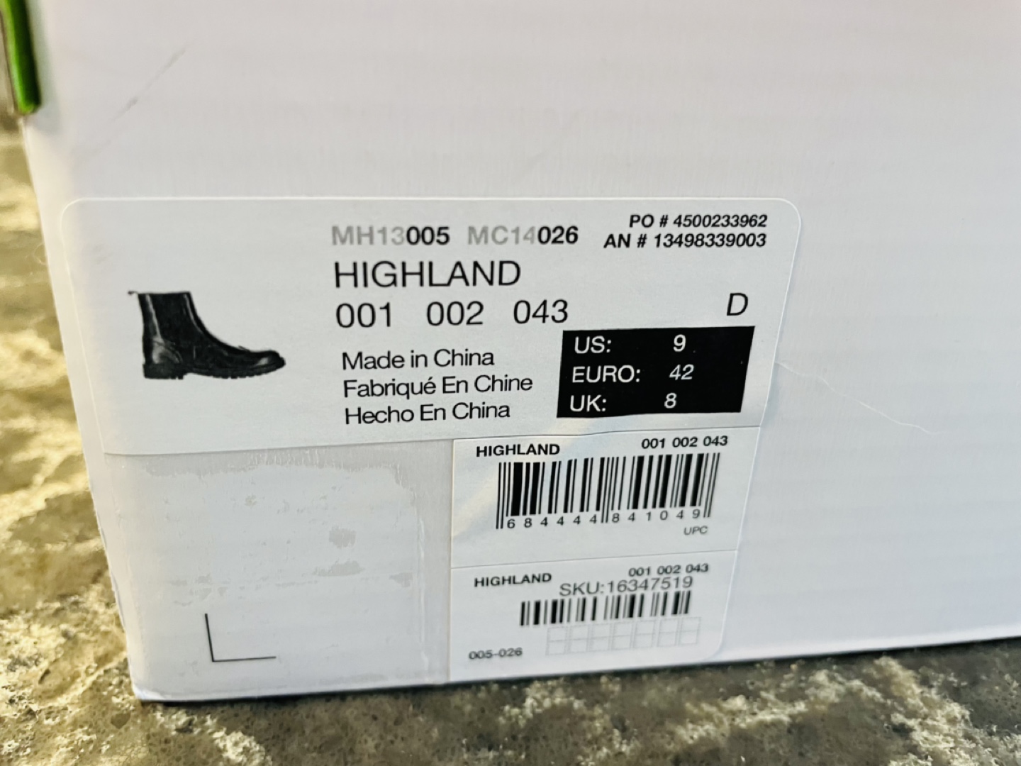 Mens Faux Black Leather Boots - Size 9 US - photo 3