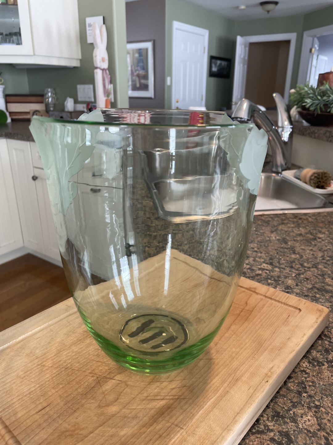 Vintage green vase - photo 2