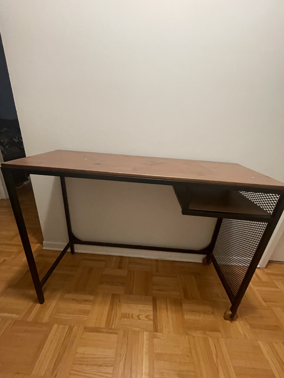 Ikea Industrial Style Writing Desk with Metal Frame