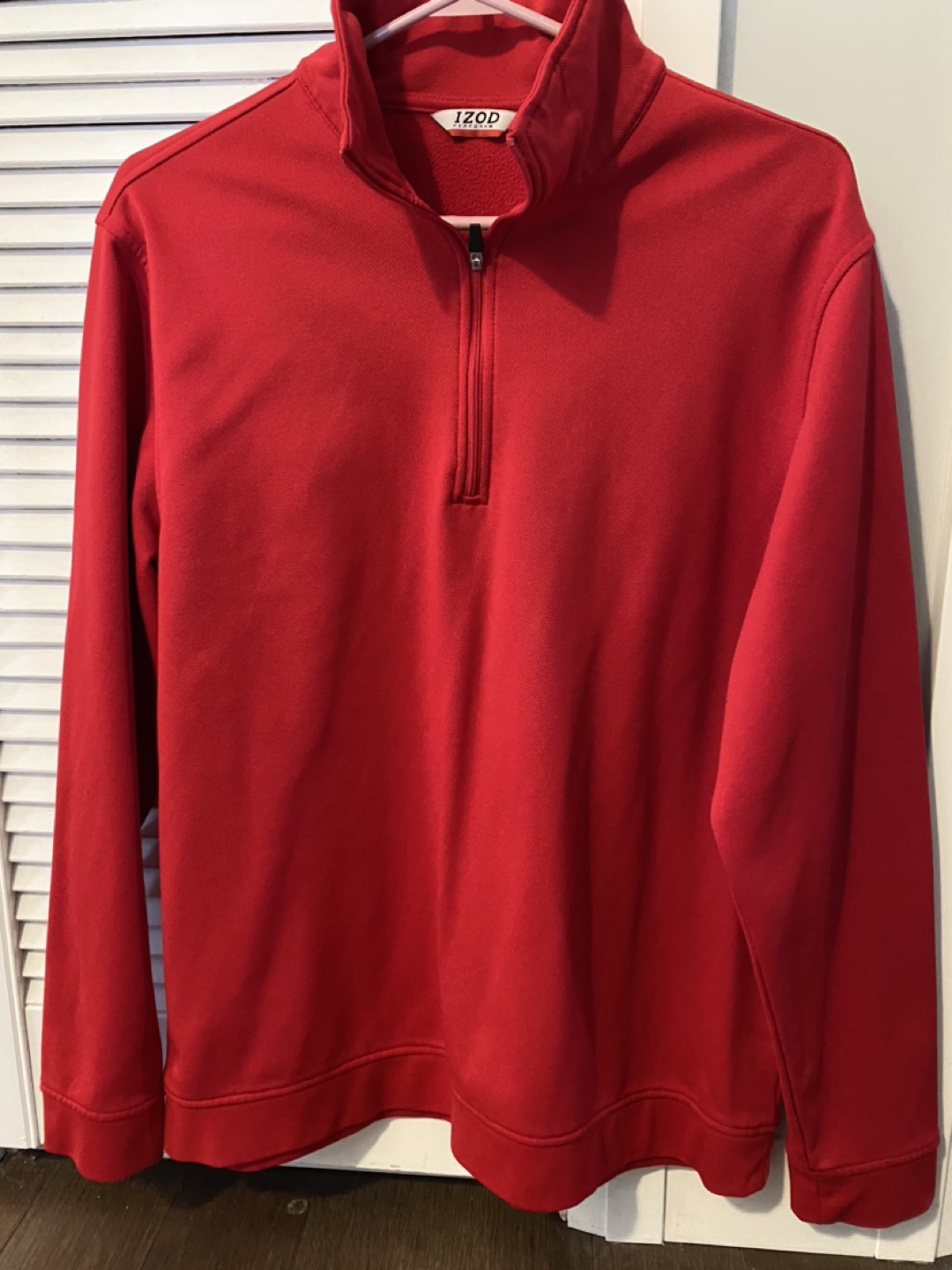 IZOD PerformX Men's Red 1/4 Zip Pullover Size M