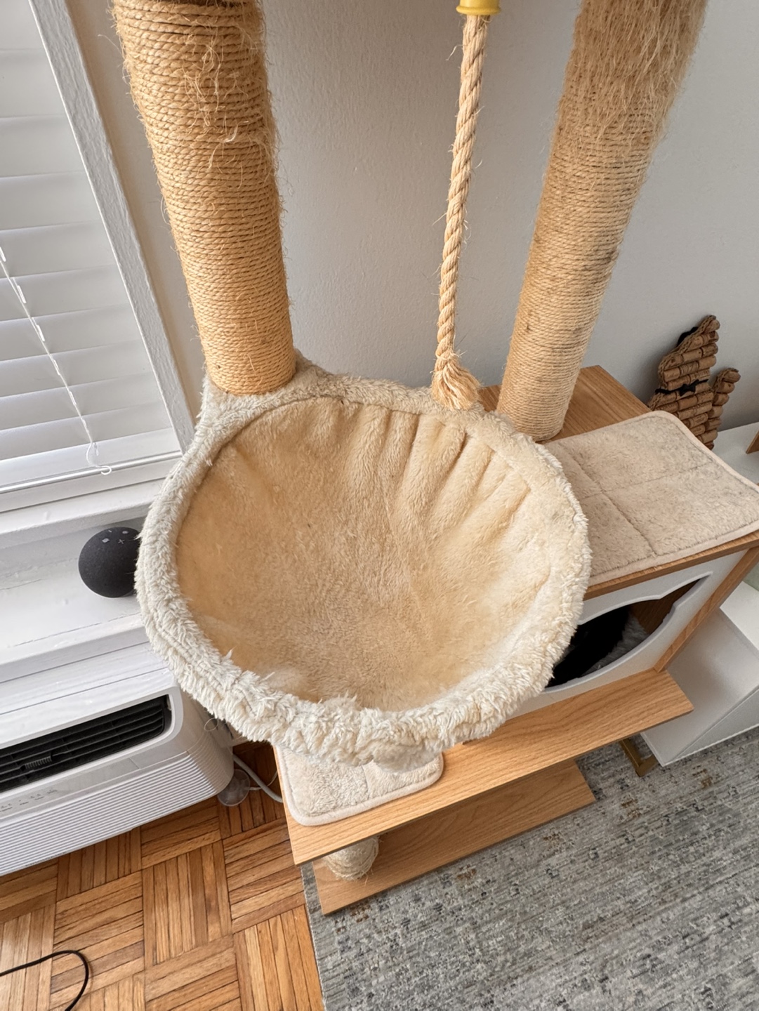 Cat Tree Condo - Beige and Natural Wood - photo 4