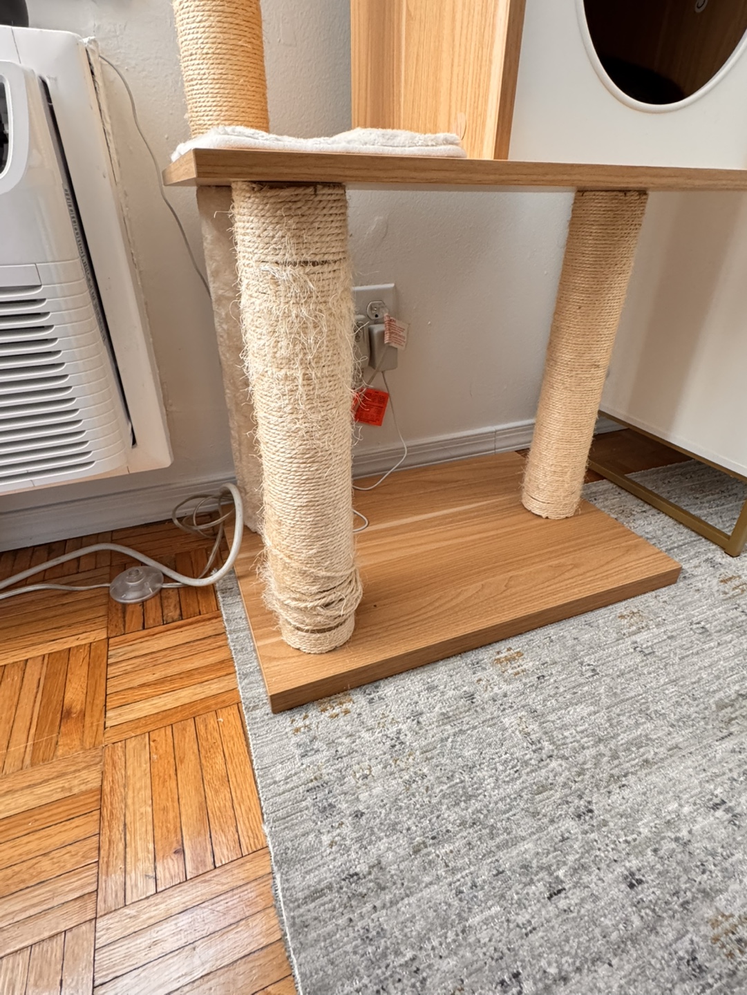Cat Tree Condo - Beige and Natural Wood - photo 3
