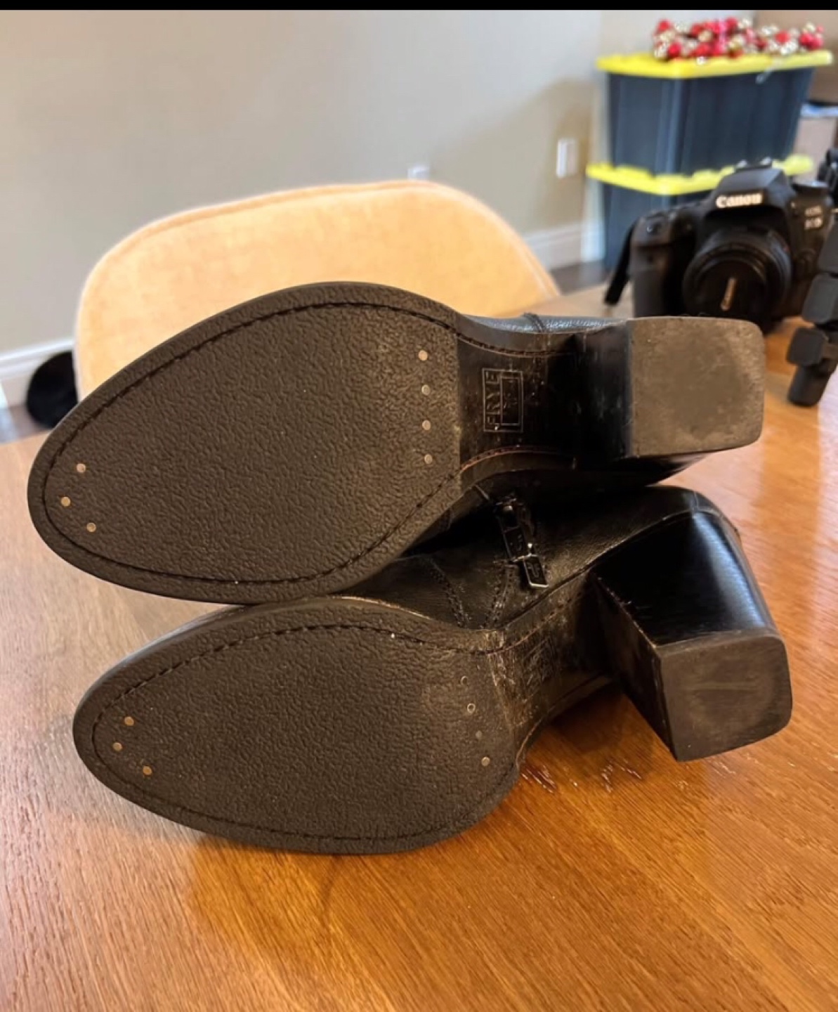 Frye Black Leather Buckle Ankle Boots - photo 4