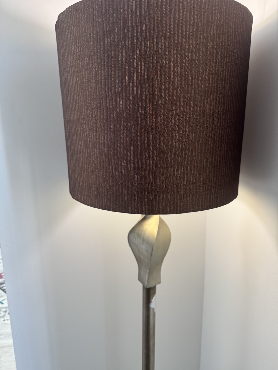 Floor Lamp with Brown Shade - photo 2