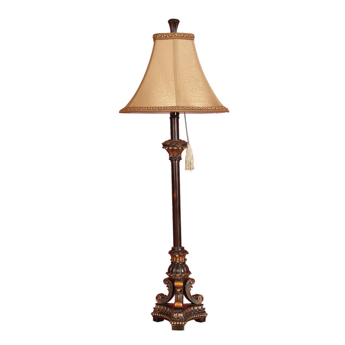 Elegant 31" Tall Table Lamp with Beige Shade