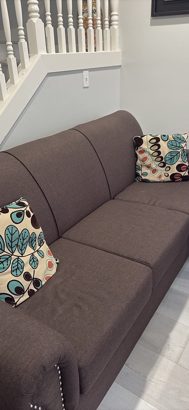 Brown Sofa Set with Coffee Table - photo 2